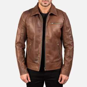 Chaqueta de Cuero Genuino Nueva para Hombre, Material de Alta Calidad, Transpirable, Chaquetas de Cuero para Hombre a Precio Económico - Product Image 3