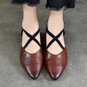 Sandales à talon bloc épais pour femme, à brides, bout ouvert, chaussures de soirée pour mariage, club et usage quotidien, chaussures à talons hauts - Product Image 3