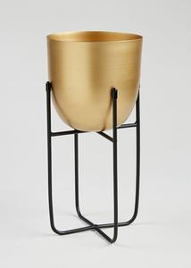 Soporte de maceta de metal decorativo con diseño moderno perfecto para sala de estar, balcón o patio, exhibición de plantas - Product Image 5