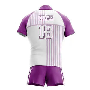 Ensemble maillot et short de rugby 2026 personnalisable – Impression sur mesure – Uniforme de rugby 100 % polyester léger et personnalisable - Product Image 6