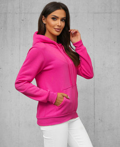 Solid Pink Custom Design Oversized Double Pullover <b>Hoodies</b> Streetwear Drop Shoulder Heavy Pullover Kangaroo Pocket <b>Hoodies</b> - Product Image 2