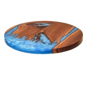 Serveur de collations écologiques de longue durée Susan paresseux en bois rempli de résine bleue fiable le plus populaire à vendre - Product Image 6