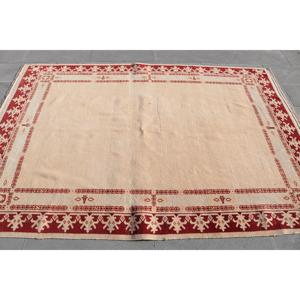 Tapis de 5,2 x 7,6 pieds, tapis turc vintage, tapis oriental rouge - Product Image 3