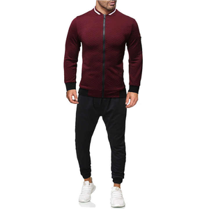 Caliente tendencia de los hombres de tela elástica deporte hombres chándal conjuntos al por mayor logotipo personalizado colorido Fitness entrenamiento chándal - Product Image 2