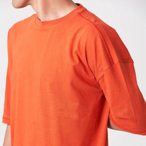 Camiseta de Manga Corta para Hombre, Diseño Liso, Tejido de Punto, 100% Algodón, Talla Grande, con Logotipo Bordado, Venta al Por Mayor - Product Image 6