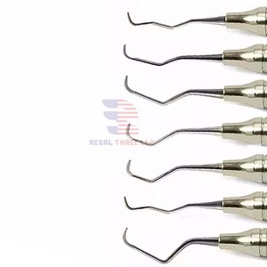 Ensemble de 7 instruments dentaires chirurgicaux Curettes dentaires parodontales Gracey - Product Image 6