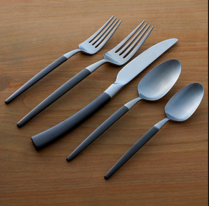 2024 nouvelle Collection ustensiles de cuisine ensemble de couverts réutilisables de haute qualité internationale de bonne qualité en acier inoxydable ensemble de couverts avec Logo - Product Image 6