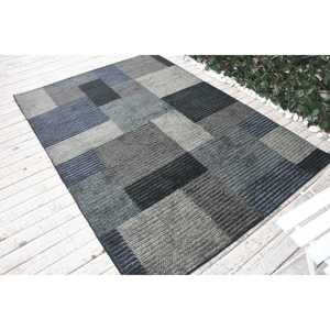 Tapis de 4,7 x 6,6 pieds, tapis turc vintage, tapis persan en laine noire - Product Image 3