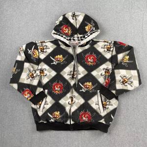 Sudadera con capucha con cremallera Retro personalizada de alta calidad nueva moda Casual sudadera de invierno estampado sublimado bolsillo hombres mujeres ODM sólido - Product Image 1