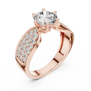Anillo de Compromiso con Diamante Solitario y Moissanita para Regalo de Boda - Product Image 6