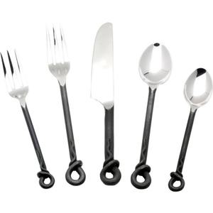 Juego de cubiertos de acero inoxidable Chapado en Color plateado de 3 cubiertos para cocina, mesa, café, uso doméstico, mango de diseño de flores de Metal - Product Image 6