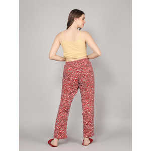 ชุดนอนผ้าฝ้ายทอแบบสบายๆ มีเชือกผูกเอวยางยืด ปิดด้วยกระดุม  รับสกรีนโลโก้ เนื้อผ้านุ่ม มีกระเป๋า เหมาะสำหรับใส่ที่บ้าน - Product Image 2