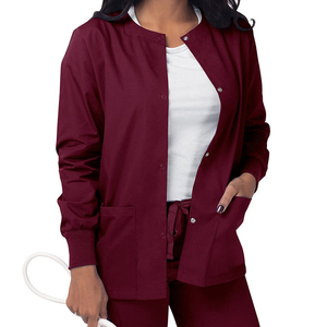 Blouse d'infirmière confortable pour femmes, uniforme d'hôpital, tissu sergé en spandex/polyester - Product Image 5