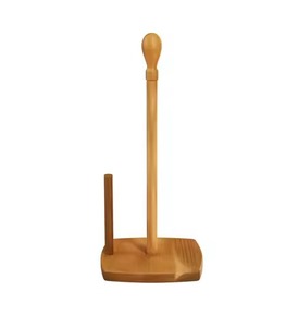 Paper <b>Towel</b> Holder Kitchen Paper Hanger Rack Bathroom <b>Towel</b> Roll <b>Stand</b> Organizer Simply Standing Countertop Wooden Paper Roll - Product Image 2