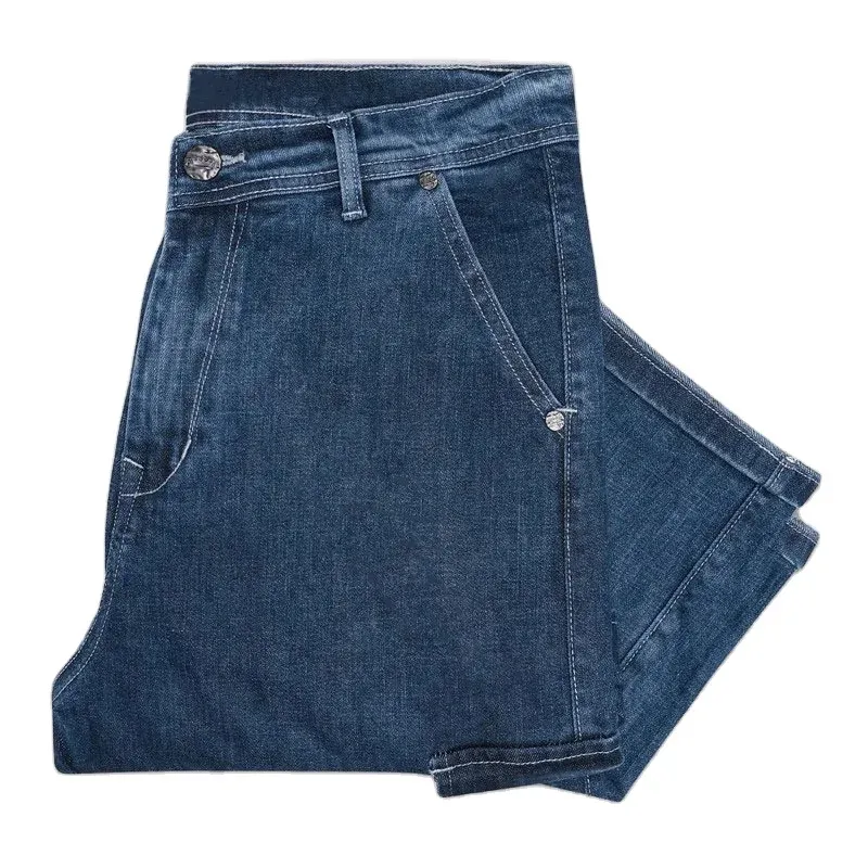 großhandel hohe qualität denim jeans herren schlanke hose lässig herren denim hose klassisch kundenspezifisches logo jeans für herren