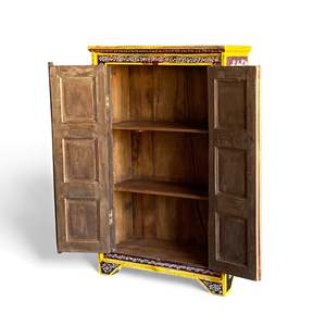 Handmade Ethnic Decor Chest Traditional Luxury Midcentury Antique Wood <b>Sideboard</b> for Living Room or Home Bar - Product Image 4