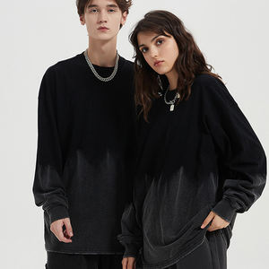 Nouveau produit, sweat-shirts et pulls décontractés à dégradé fin, 100% coton, pour femmes et hommes - Product Image 1