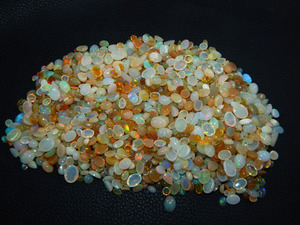 Lote de cabujón de ópalo etíope piedras preciosas sueltas Multi fuego 100% ópalo Natural sin tratamiento piedras preciosas aplicadas - Product Image 4