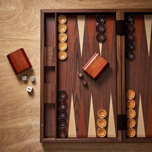 High-Quality Wooden <b>Backgammon</b> <b>Set</b> Custom Logo Factory Price Supplier - Product Image 2