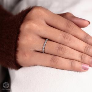 แหวนดาวระเบิดประดับเพชรสำหรับงานหมั้นสไตล์วินเทจทำด้วยมือสีทอง - Product Image 3