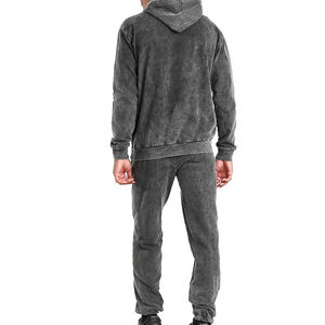 Survêtement pour homme en molleton de coton, jogging en molleton de coton, lavage à l'acide, vêtements de sport, ensemble de jogging - Product Image 5