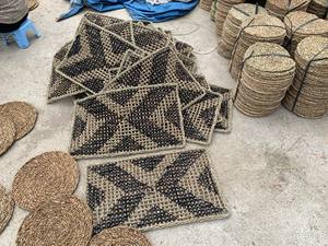 Alfombra de algas marinas naturales para sala de estar, alfombra redonda hecha a mano para suelo, alfombra duradera ecológica para dormitorio, oficina e Interior de Hotel - Product Image 6