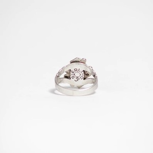 Bague de fête en argent sterling à coupe ovale turquoise du sud-ouest faite à la main Boho Tribal Style Vintage Look - Product Image 5