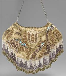 Friendly Bohemian Style Embroidery <b>Pearl</b> Evening <b>Clutch</b> Bags Fancy Design Lining Wholesale - Product Image 4