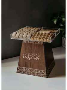 Boîte cadeau de rangement en acrylique de qualité supérieure avec logo personnalisé en nacre fait à la main pour les cadeaux de mariage, de fête et d'entreprise - Product Image 3