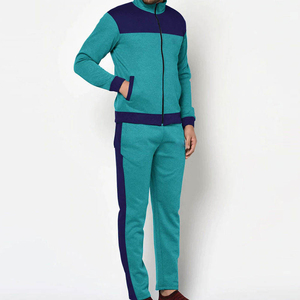 2025 Custom Winter Stacked <b>Pants</b> Sweatshirts Mesh Tracksuits <b>Men</b> Zip-Up Fleece Lining Elastic Waist Two-Piece Polyester Wind - Product Image 2