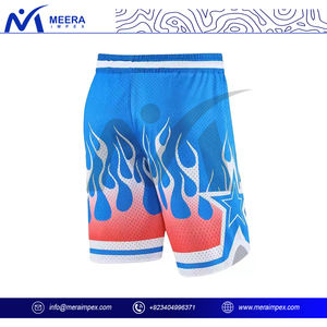 2025 Custom <b>Men's</b> Solid Blue Fire Pattern Mesh <b>Shorts</b>, Quick Dry And <b>Lightweight</b> Running, Workout <b>Shorts</b> For <b>Men</b> - Product Image 2
