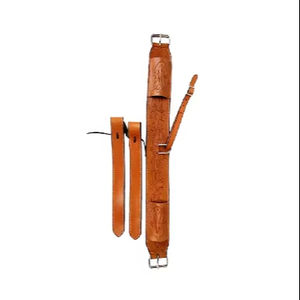 Accesorio de ropa ecuestre personalizable de piel Premium Western Horse Cinch Flank Back Girth para equitación occidental - Product Image 1
