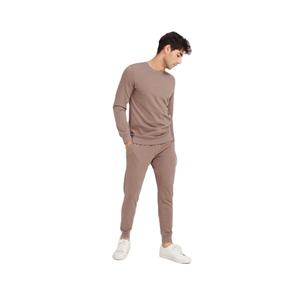 Survêtement décontracté personnalisé pour hommes sweat à capuche taille haute jogger décoration en dentelle vente en gros de 2 pièces de tissu sweat à capuche - Product Image 1