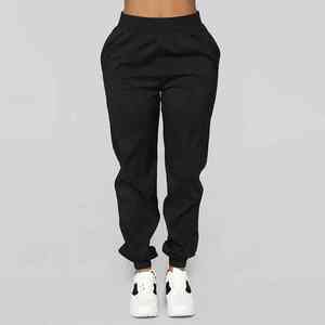 Wholesale Custom Logo Nylon Spandex Lounge Crop Top <b>Hoodie</b> and Jogger 2 Piece Set Womens Windbreaker Tracksuit Sets - Product Image 4