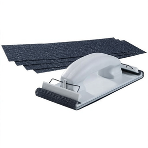 Ensemble de ponceuses manuelles de 210 mm de longueur x 105 mm de largeur, 5 pièces, outils abrasifs avec grain 100, en plastique pour ponçage - Product Image 3