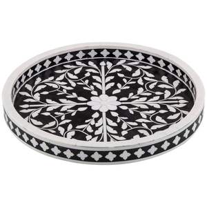 Plateau de service en bois orné avec vadrouille pour servir le chocolat lors de fêtes ou de mariages - Product Image 5