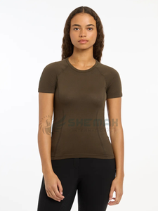 Camiseta transpirable para montar a caballo para mujer, Elegante ropa de competición ecuestre, blusa ligera ajustada diseñada para montar a caballo - Product Image 4