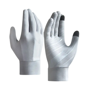 Gants de course isolés blancs de haute qualité Gants de sports d'hiver imperméables antidérapants Vente en gros à bas prix - Product Image 2