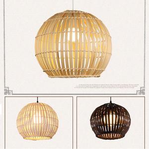 "Meilleures ventes Abat-jour en osier bambou jute rotin Lustres et suspensions Plafonnier Style élégant Bon prix Décoration intérieure" - Product Image 2