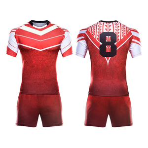 Personnalisé 2024 hommes Rugby maillot respirant à manches courtes formation uniforme Kit imprimé vêtements de sport - Product Image 6