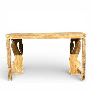 Handcrafted Modern Luxury <b>Console</b> <b>Table</b> Solid Oak Wood Handmade Entry and Living Room Furniture for Villas - Product Image 6