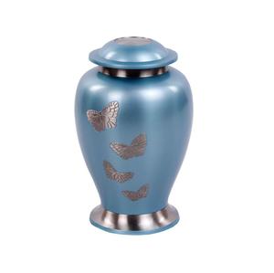 Urne funéraire miniature artisanale de luxe, urne funéraire décorative avec couronne et cœur, fournisseur en gros. - Product Image 3