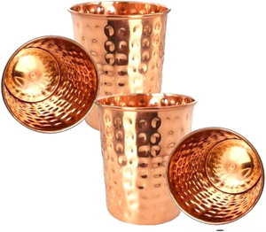 Vaso de Cobre Premium, Cobre Puro, Perfecto para Servir Agua y Bebidas, Duradero, Fácil de Limpiar y Mantener - Product Image 1