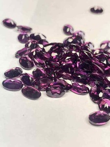 Piedras Preciosas de Granate Morado Natural de Primera Calidad, Corte Esmeralda, Corte Ovalado, Corte Cojín, Vibrantes, Facetadas, para Joyería, Oro, Plata - Product Image 2