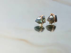 Antique 925 Solid Sterling <b>Silver</b> <b>Earrings</b> with Labradorite <b>Stud</b> <b>Earrings</b> Sterling <b>Silver</b> Dainty Gold <b>Silver</b> Jewellery for Women - Product Image 3