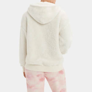 Streetwear Dames Sherpa Hoodies Oversize Streetwear Polaire Femmes Hoodies Couleur Unie Sherpa Hoodie Sweatshirts pour Filles - Product Image 4