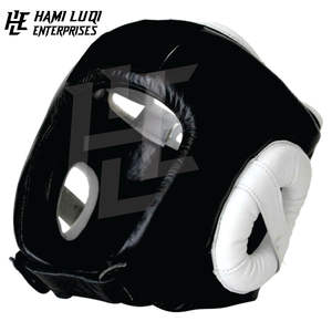 Alta calidad al por mayor MMA transpirable boxeo cabeza guardia profesional Premium cuero sintético - Product Image 5