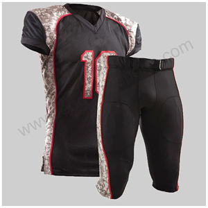 Uniformes de fútbol de 12 paneles personalizados de alta calidad Compresión sublimada Tamaño XL Equipo de fútbol americano Nombre incluido - Product Image 1