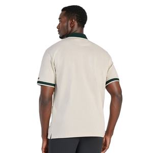 Personalizado de alta calidad 100% algodón de los hombres para camisetas de polo uniforme de cuello acanalado con logotipo bordado camisas de golf lisas diseño en blanco - Product Image 2