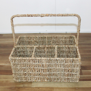 Estante para vino de mimbre tejido a mano Artex Dong Thap Factory, soporte para botella de ahorro de espacio para decoración de cocina y Bar del hogar moderno - Product Image 6